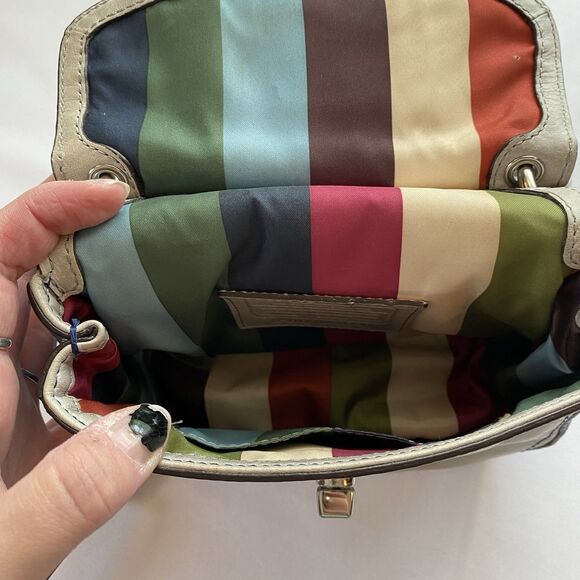 Coach Limited Edition Blue/ Pink/ Gray Mini Willis Legacy 21741 Crossbody Bag - Picture 14 of 16